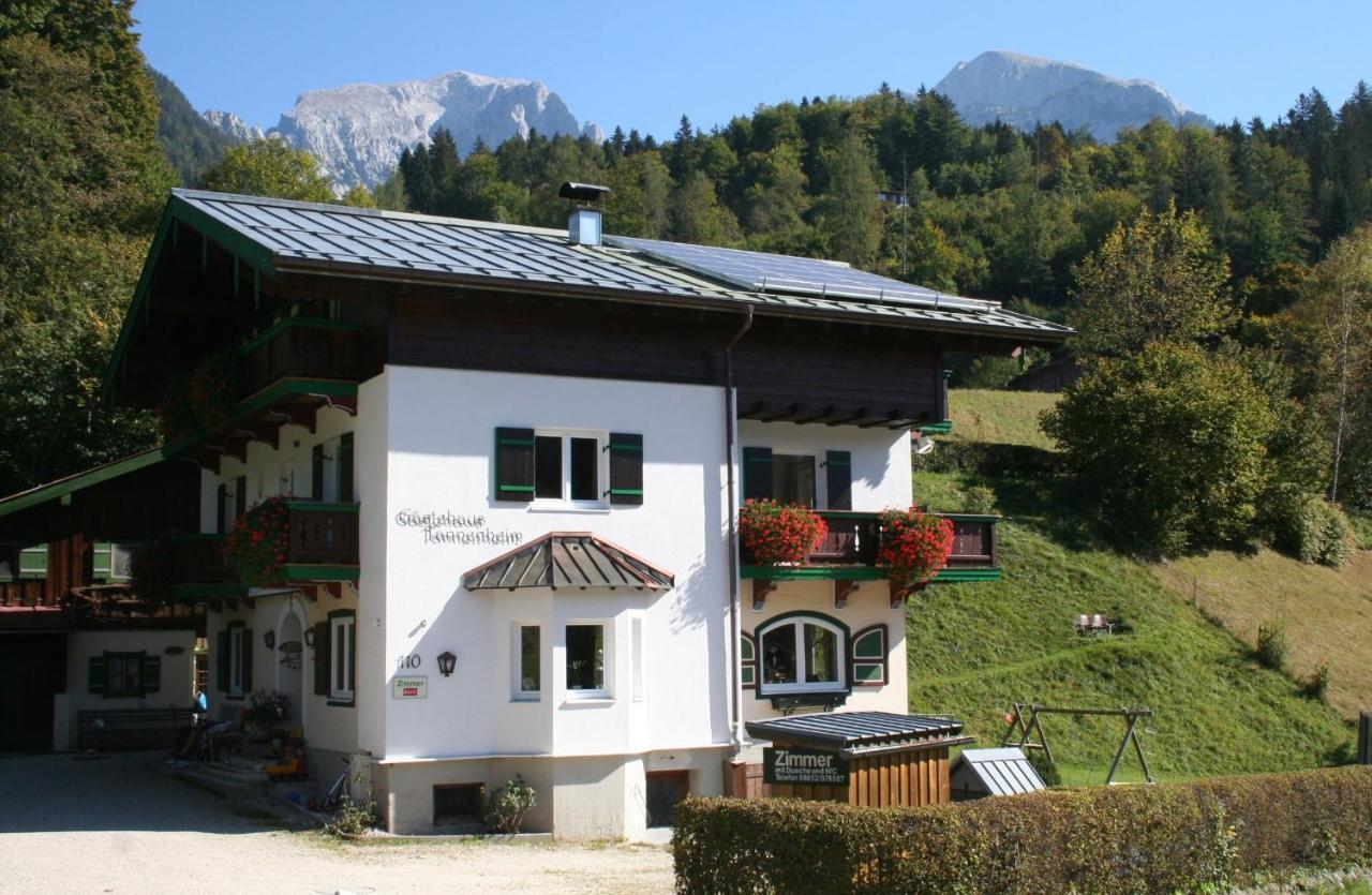 Ferienwohnung Haus Tannenheim Schönau am Königssee Exterior foto